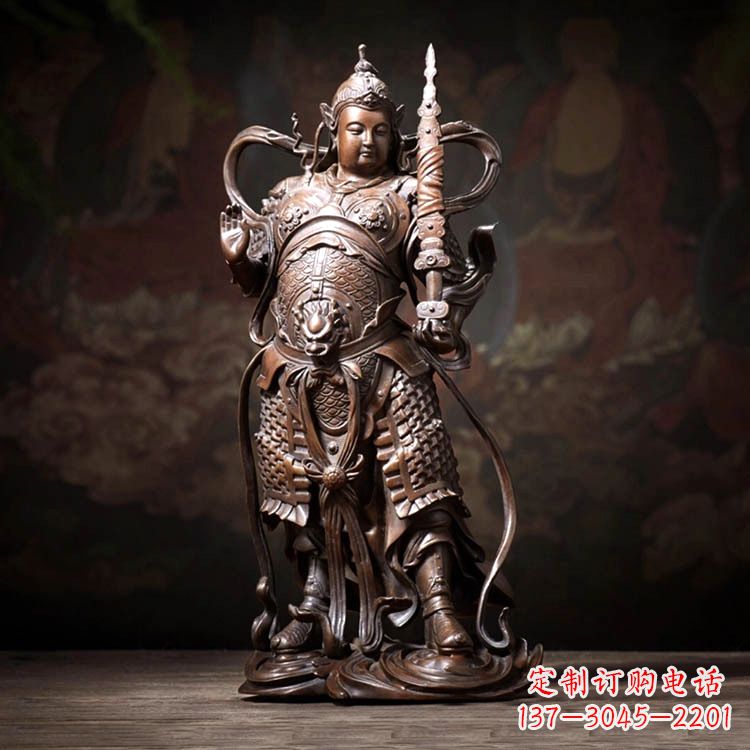 信阳托塔李靖天王铜雕