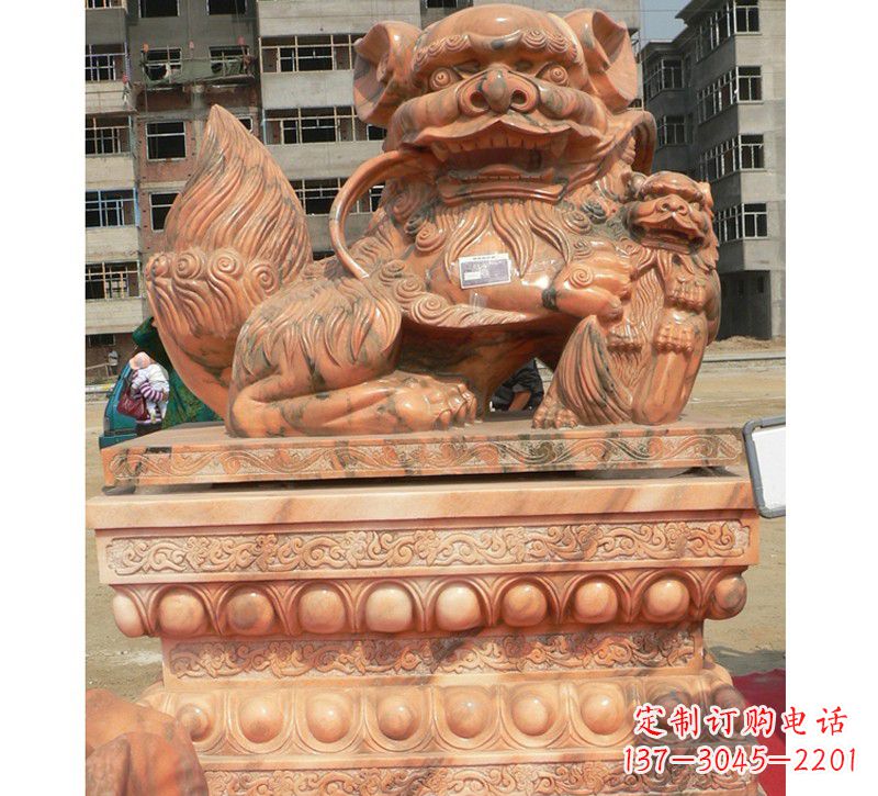 信阳晚霞红南方石狮子