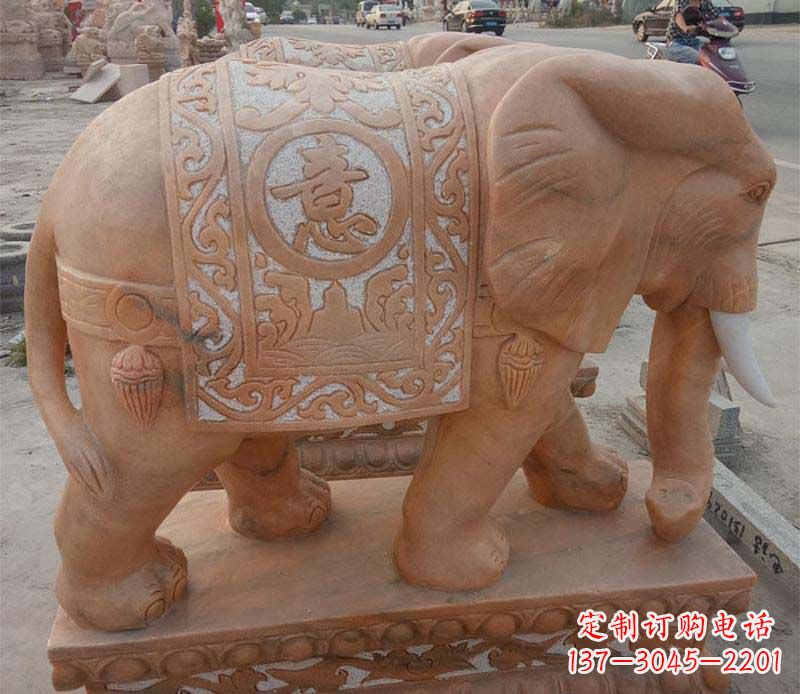 信阳晚霞红如意动物大象