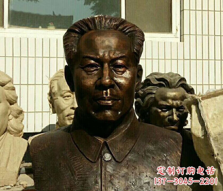 信阳伟人刘少奇胸像铜雕