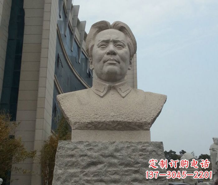 信阳伟人毛泽东胸像石雕
