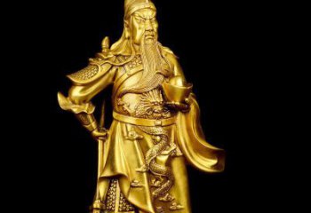 信阳关公铜雕，传承古典传统