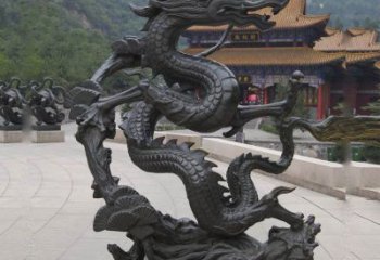 信阳超群绝伦的盘龙铜雕
