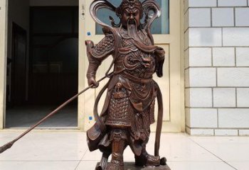 信阳唯美古典风格关公铜雕像