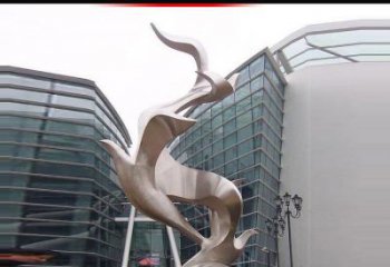 信阳不锈钢雄鹰雕塑，永久定制精美景观