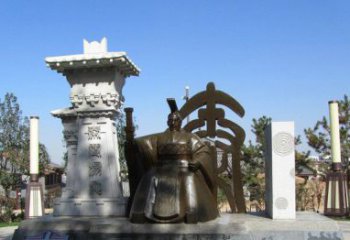 信阳秦始皇雕塑，精致细腻，传承历史之美