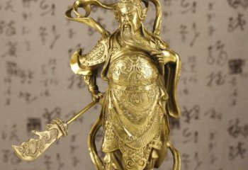 信阳中领雕塑|关羽铜像：令人惊叹的纯黄铜武财神