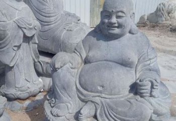 信阳青石仿古弥勒佛雕塑