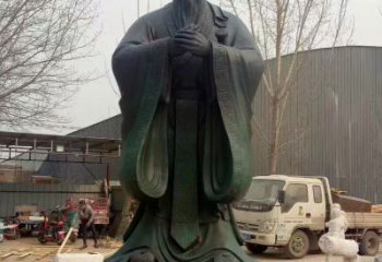 信阳青铜孔子雕塑，传承中华优秀文化
