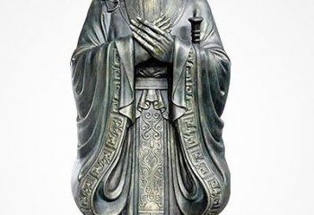 信阳青铜孔子像——独特的品格雕塑