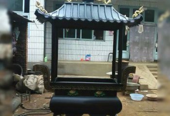 信阳中领雕塑精美全铜香炉古典雕塑