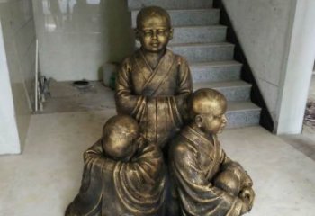 信阳中国领雕塑推出的金色佛祖三像是一件令人惊…