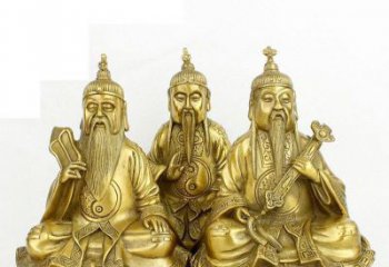 信阳三清祖师神像铜雕，古典经典展现
