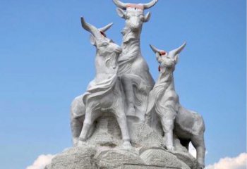 信阳多彩山羊雕塑精美制作