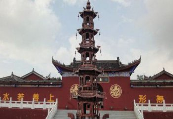 信阳三足铜香炉雕塑，精美绝伦