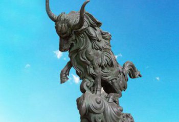 信阳中领雕塑神牛踏波铜雕