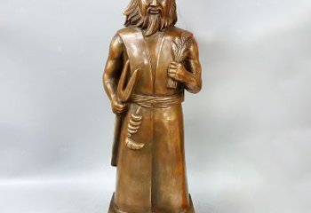 信阳尊贵的神农大帝铜雕塑