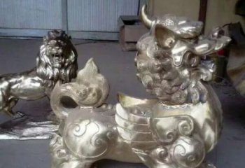 信阳中领雕塑：貔貅铜雕精致雕塑