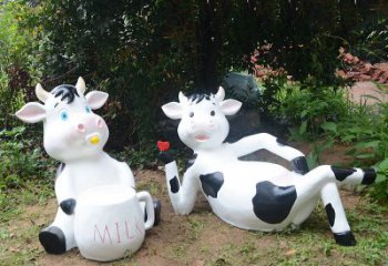 信阳中领雕塑出品：生肖牛卡通雕塑
