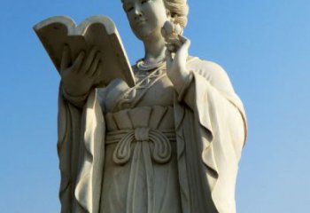 信阳十二花神之十一月山茶花王昭君汉白玉美女雕塑