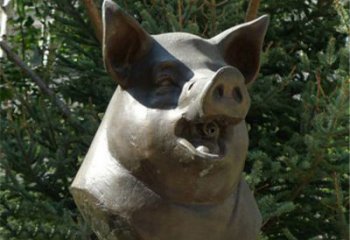 信阳十二生肖猪首铜雕，让你敬佩万年历史的艺术精髓