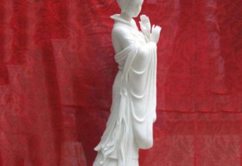 信阳精美无双的汉白玉貂蝉雕塑