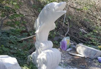 信阳海豚雕塑：悠闲无比的精灵