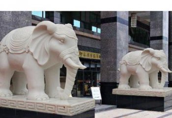 信阳最佳选择——石雕酒店大象雕塑