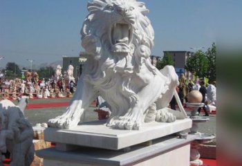 信阳狮子雕塑，带来王者气派