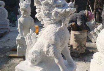 信阳正宗古典麒麟神兽招财动物雕塑