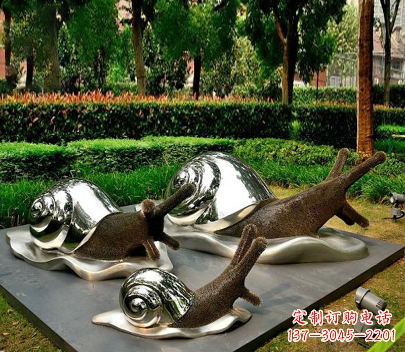 信阳蜗牛雕塑不锈钢