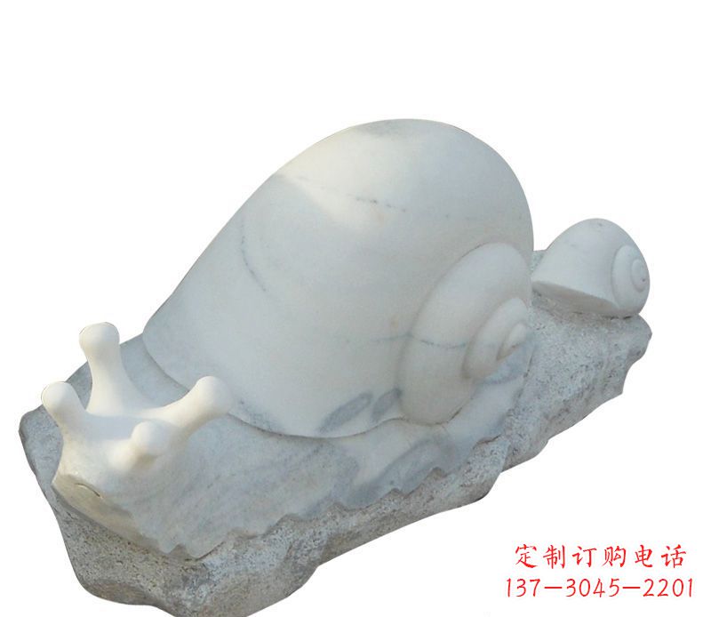 信阳蜗牛石雕公园动物摆件