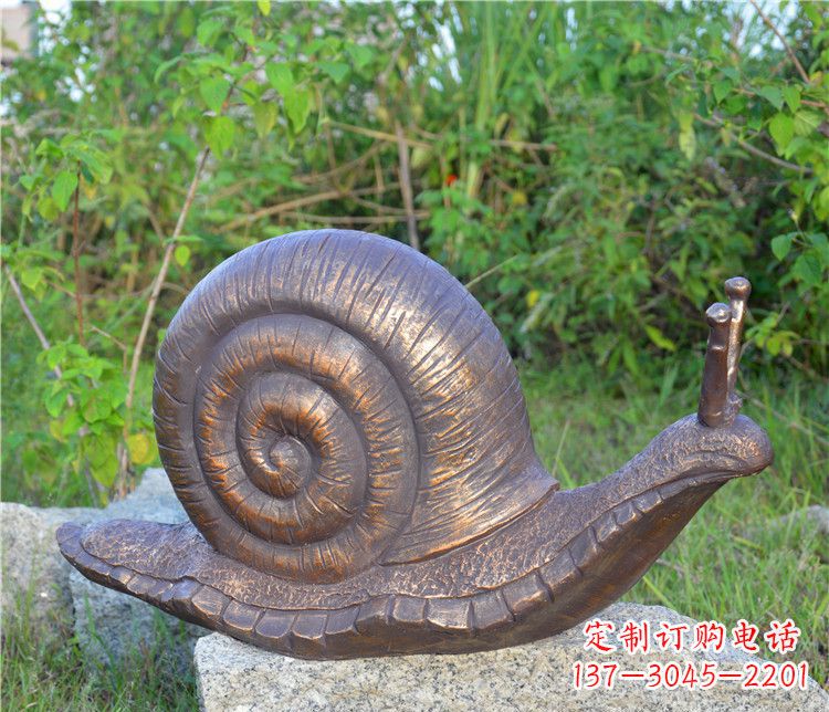 信阳蜗牛铜雕塑