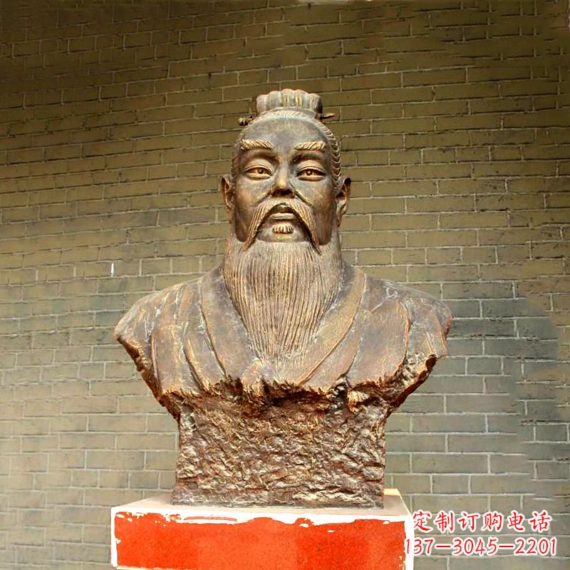 信阳五帝之帝喾半身像胸像雕塑