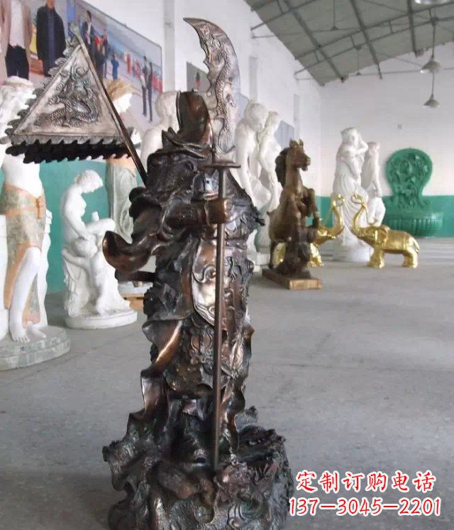 信阳武财神关公人物铜雕