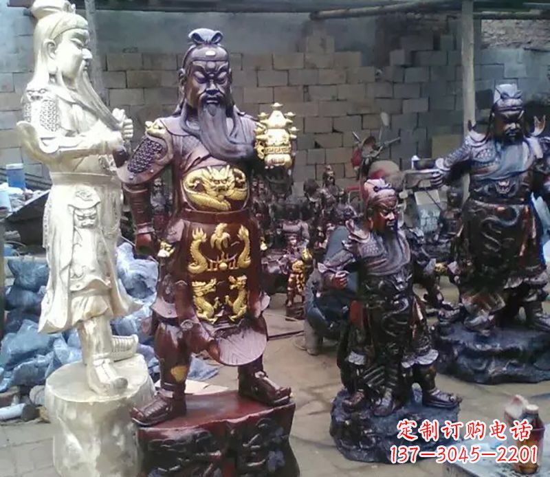 信阳武财神提刀关公铜雕