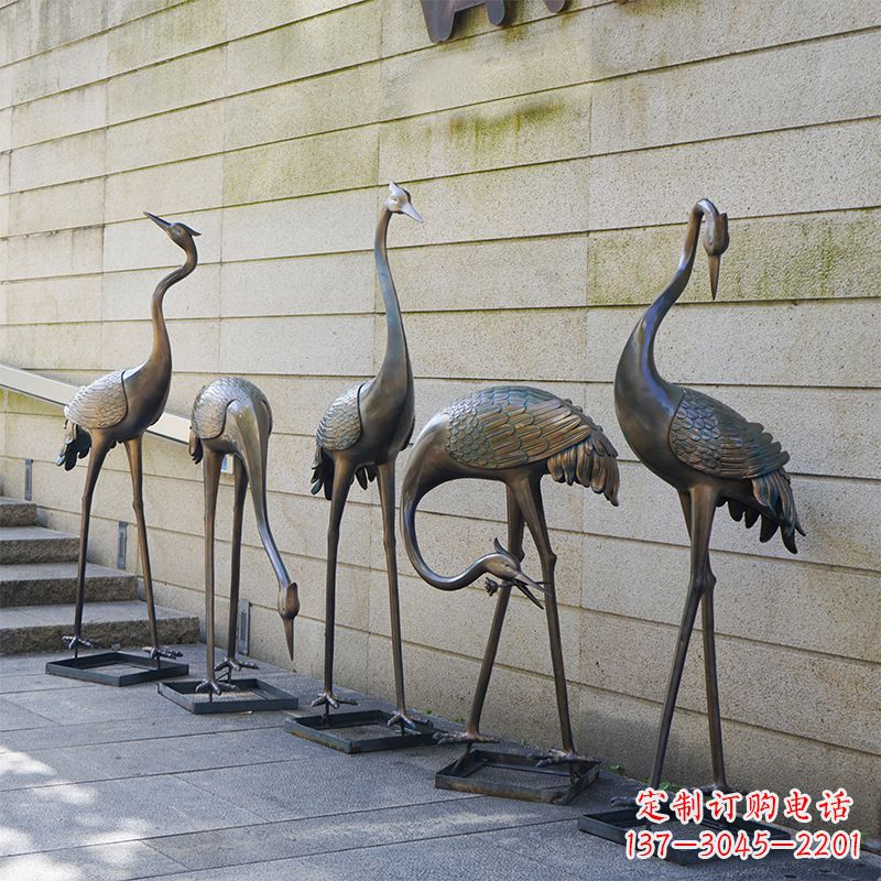信阳仙鹤不锈钢雕塑