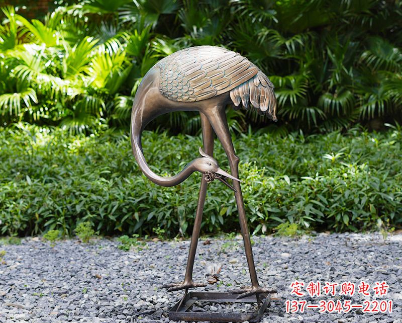 信阳仙鹤雕塑喷泉