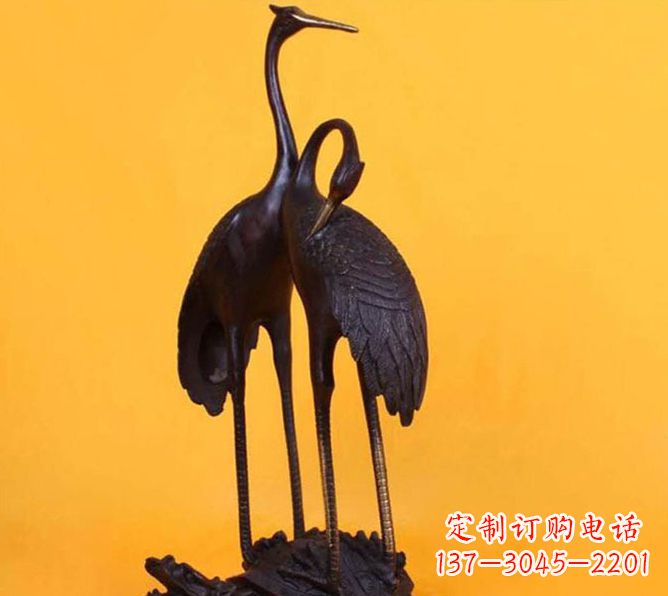 信阳仙鹤雕塑铜