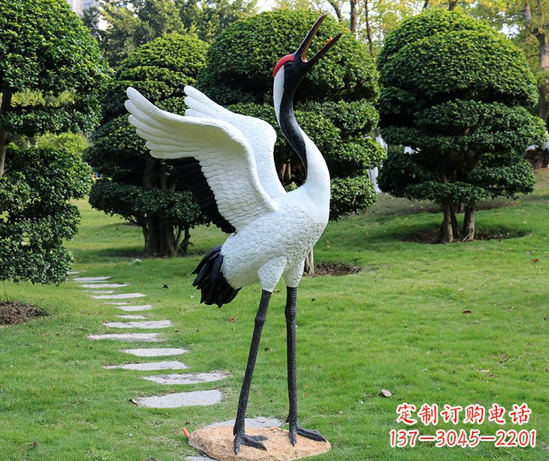 信阳仙鹤金属雕塑