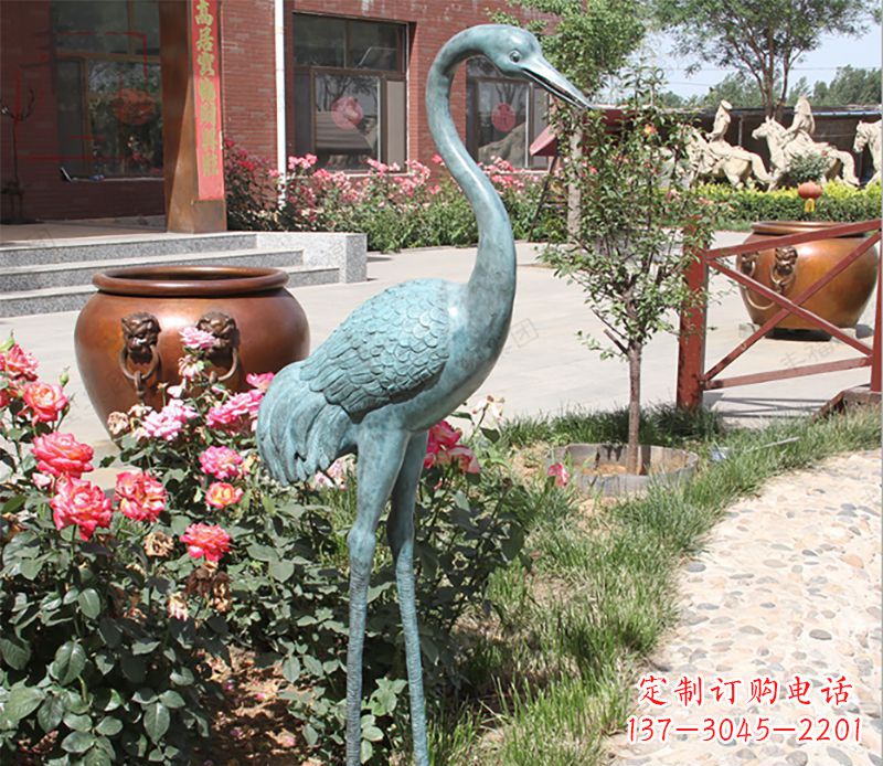 信阳仙鹤铜雕