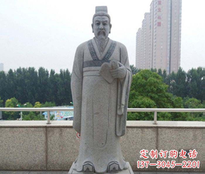 信阳先秦法家代表人物商鞅石雕