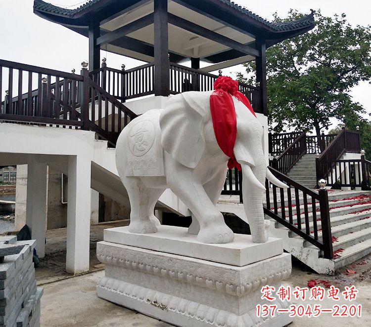 信阳小孩大象石雕