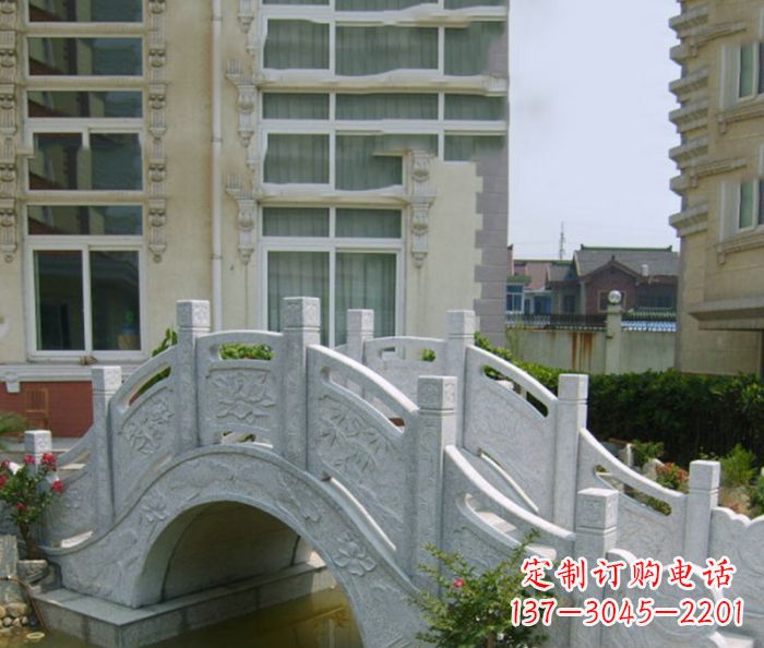 信阳小区景观大理石拱桥 (2)