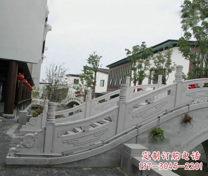 信阳小区景观大理石拱桥
