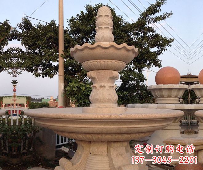 信阳小区景观大型喷泉石雕 (4)