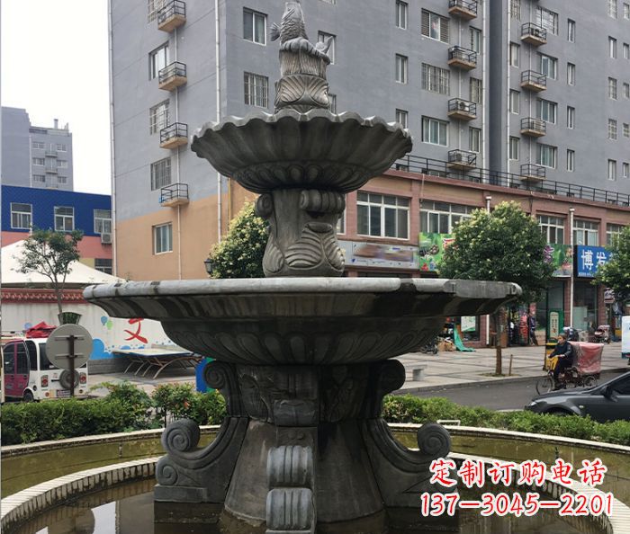 信阳小区景观仿古喷泉石雕