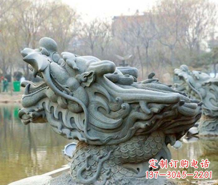 信阳小区景观龙头喷泉石雕
