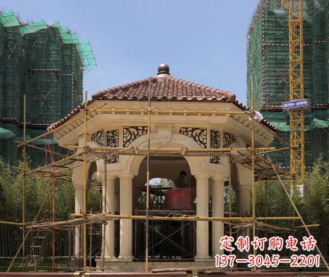 信阳小区景观欧式凉亭石雕
