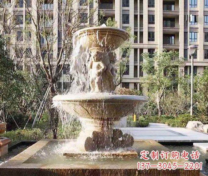 信阳小区景观欧式喷泉石雕 (3)